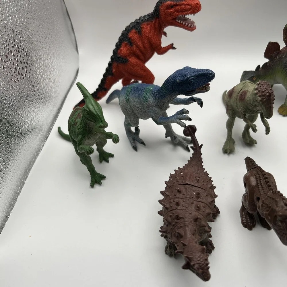10 Dinosaur Toy Figure Lot T Rex Stegosaurus Ankylosaurus Raptor Kids Toys‎